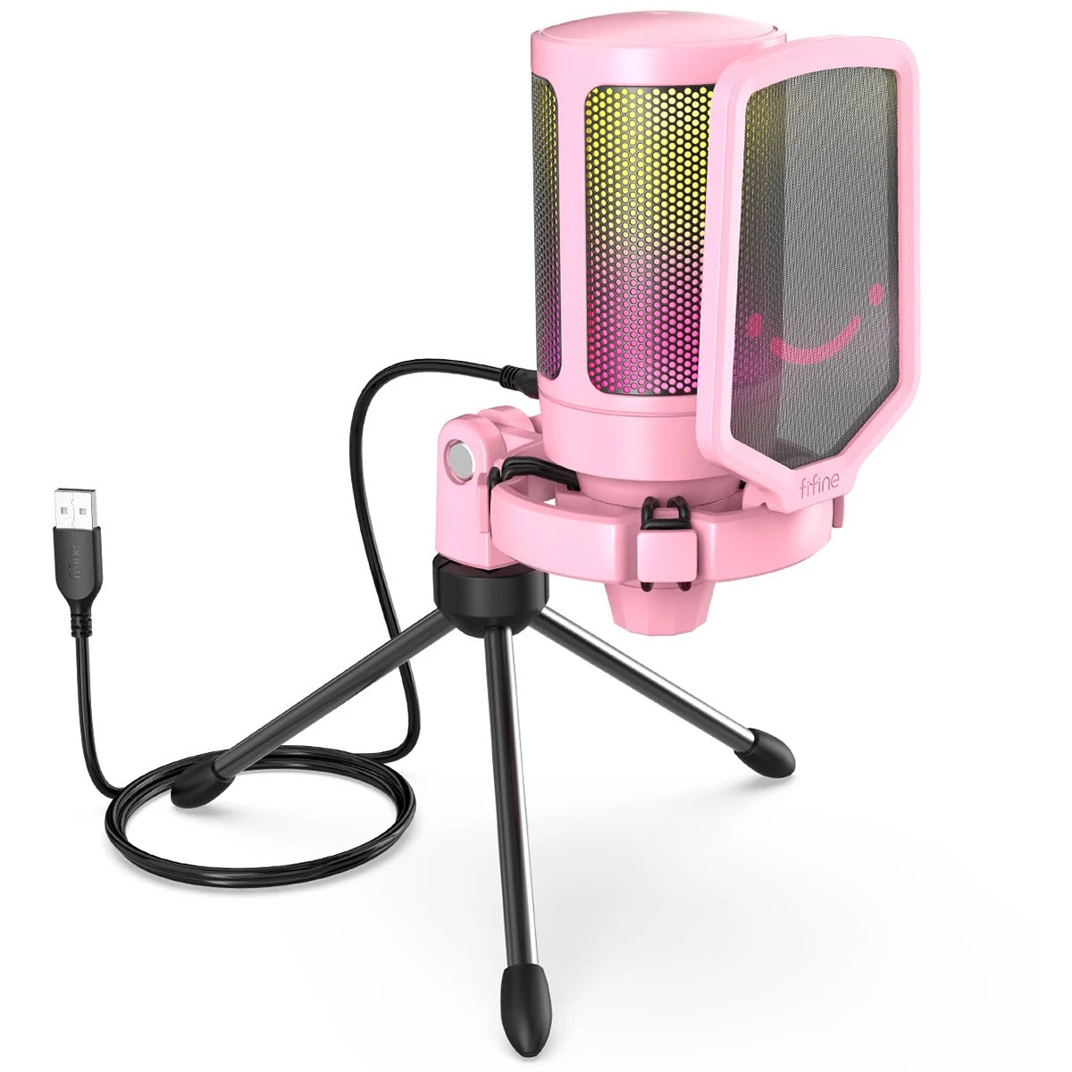 FIFINE Ampligame A6V USB Gaming Microphone with Pop Filter