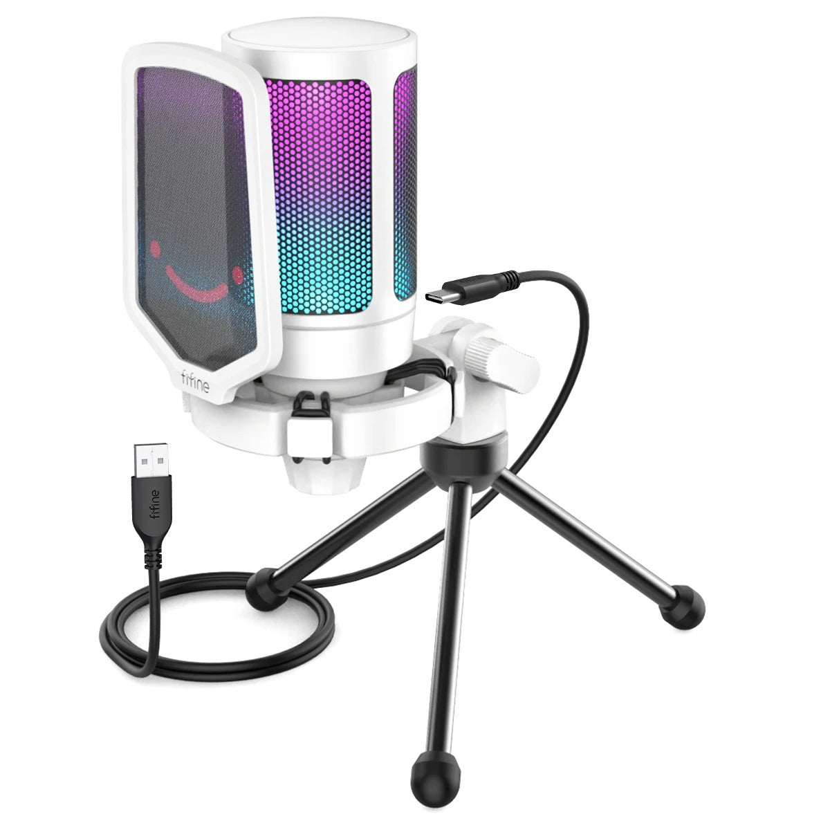 FIFINE Ampligame A6V USB Gaming Microphone with Pop Filter