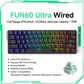 Akko MonsGeek FUN60 60% Magnetic Switch Gaming Keyboard