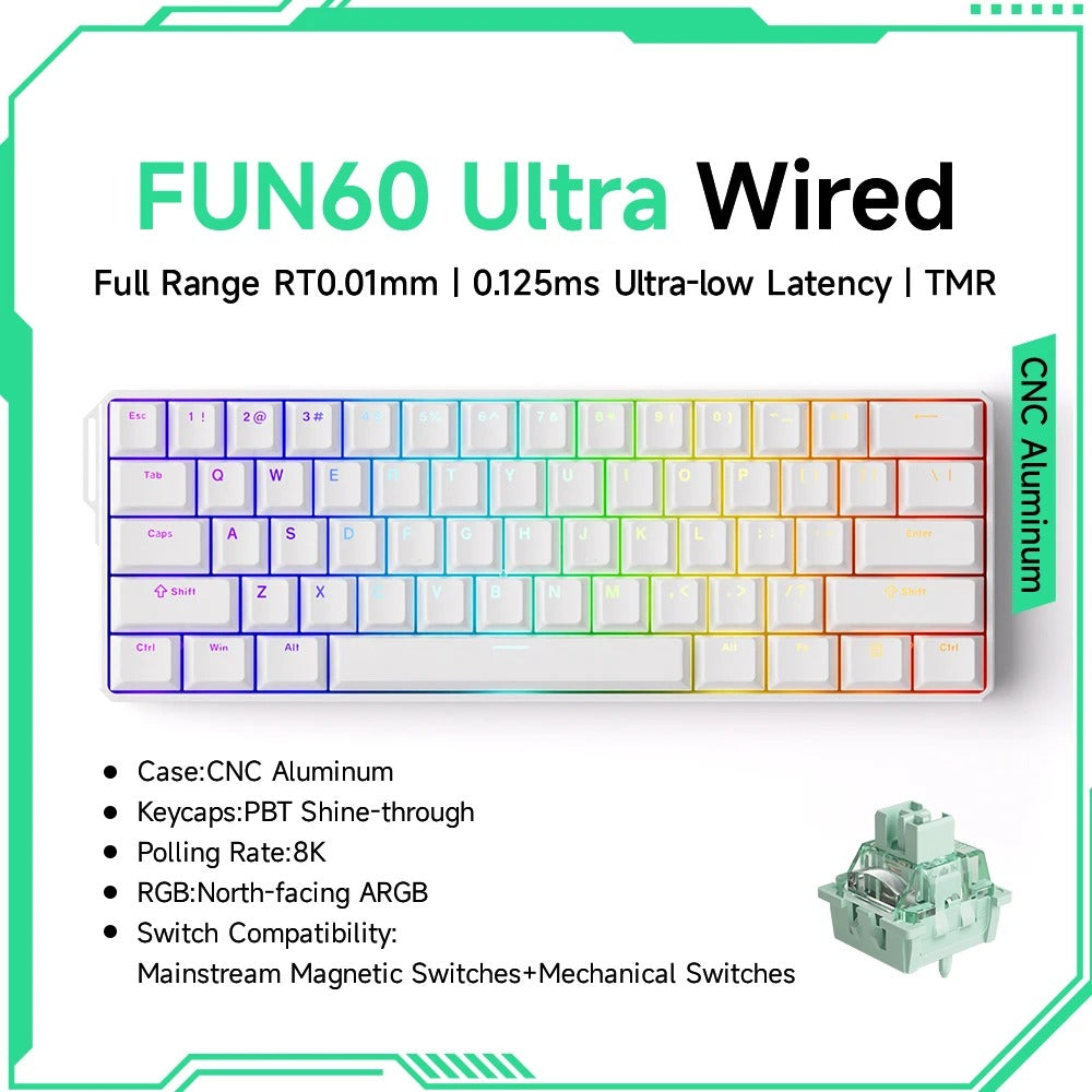 Akko MonsGeek FUN60 60% Magnetic Switch Gaming Keyboard