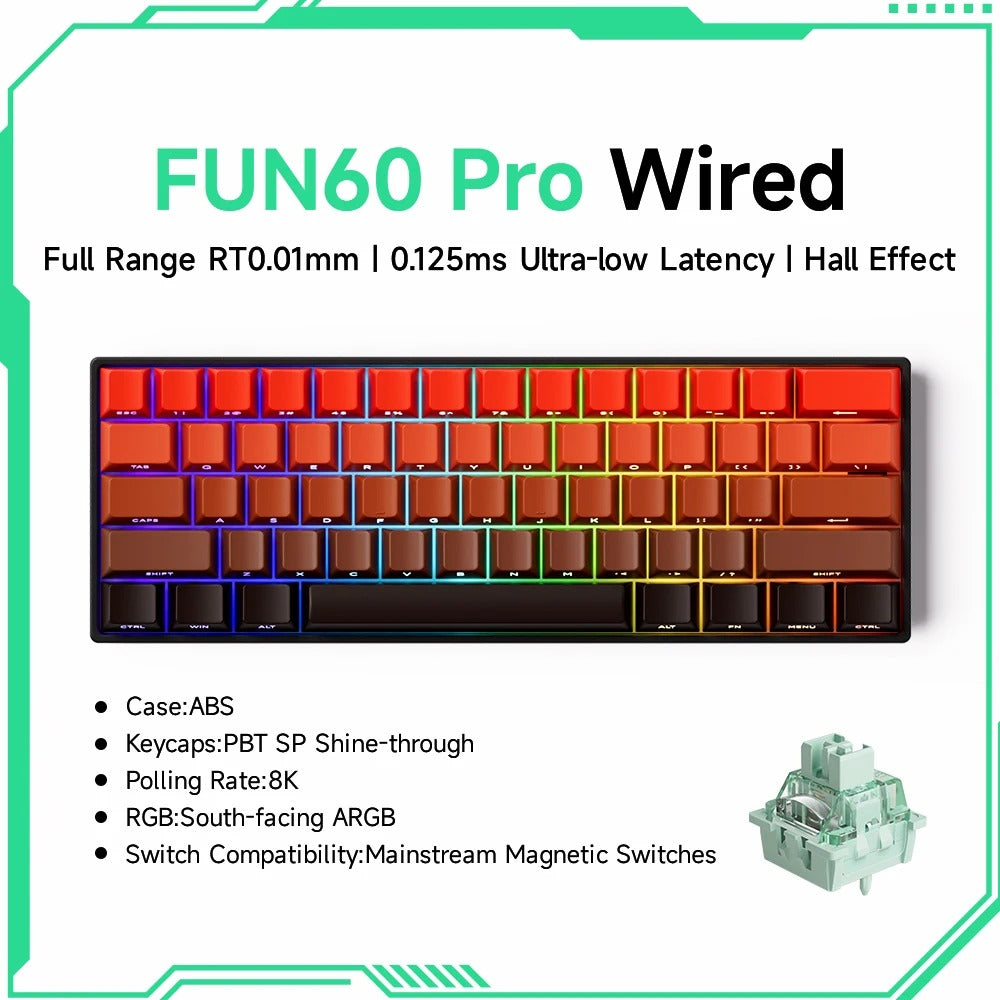 Akko MonsGeek FUN60 60% Magnetic Switch Gaming Keyboard