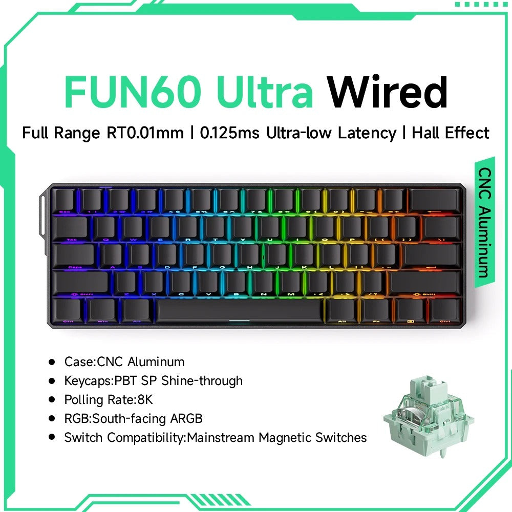 Akko MonsGeek FUN60 60% Magnetic Switch Gaming Keyboard