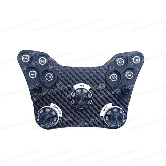 Sim Racing Rally Steering Wheel Hub with Button Box
