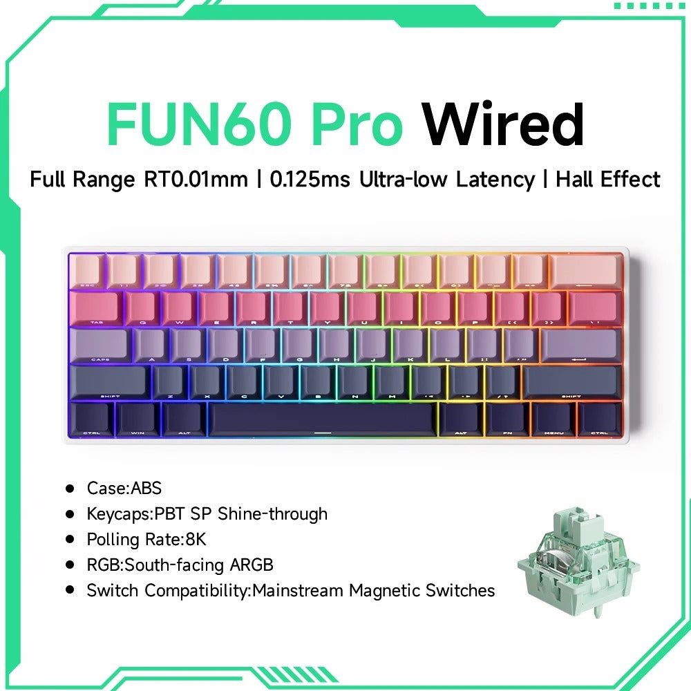 Akko MonsGeek FUN60 60% Magnetic Switch Gaming Keyboard