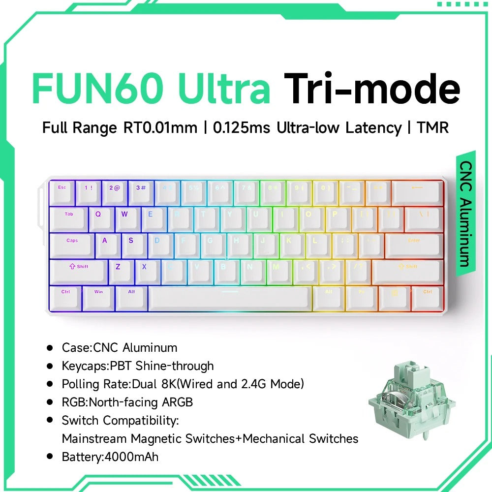 Akko MonsGeek FUN60 60% Magnetic Switch Gaming Keyboard