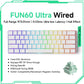 Akko MonsGeek FUN60 60% Magnetic Switch Gaming Keyboard