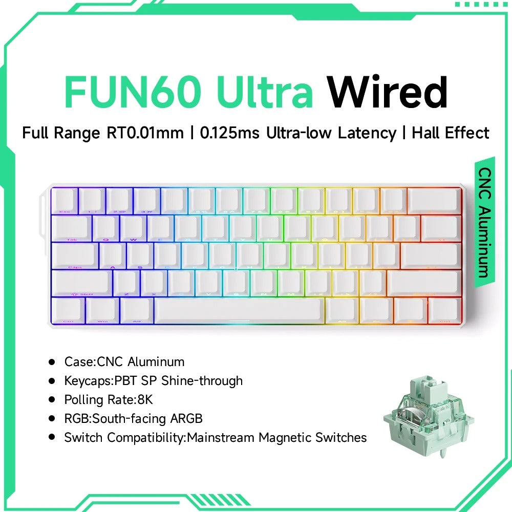 Akko MonsGeek FUN60 60% Magnetic Switch Gaming Keyboard