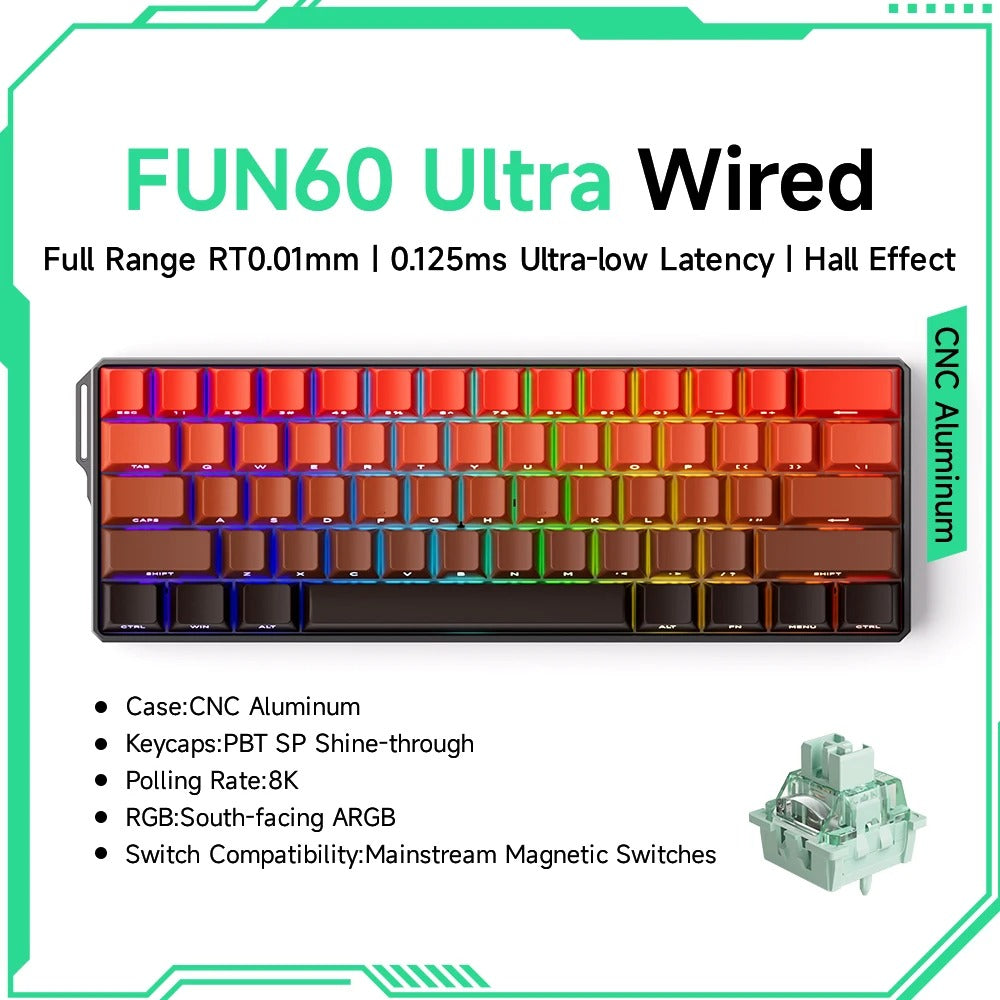 Akko MonsGeek FUN60 60% Magnetic Switch Gaming Keyboard