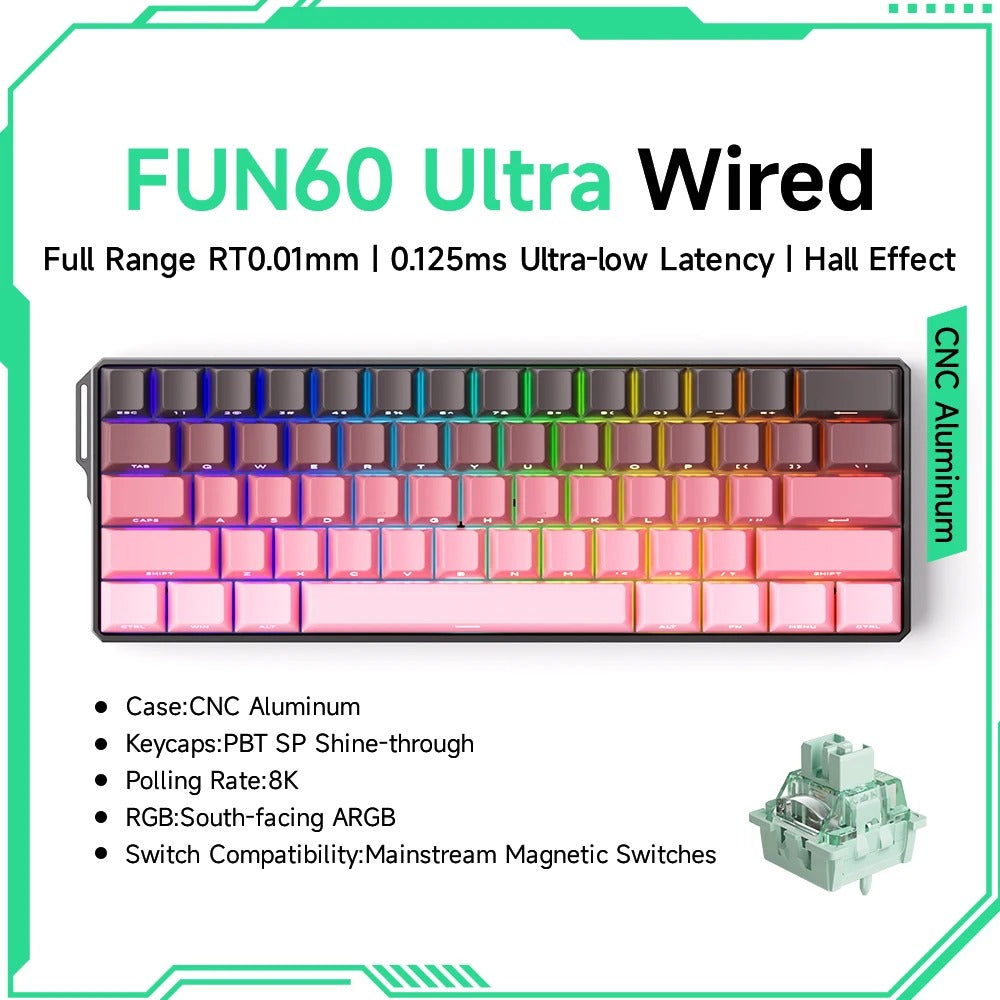Akko MonsGeek FUN60 60% Magnetic Switch Gaming Keyboard