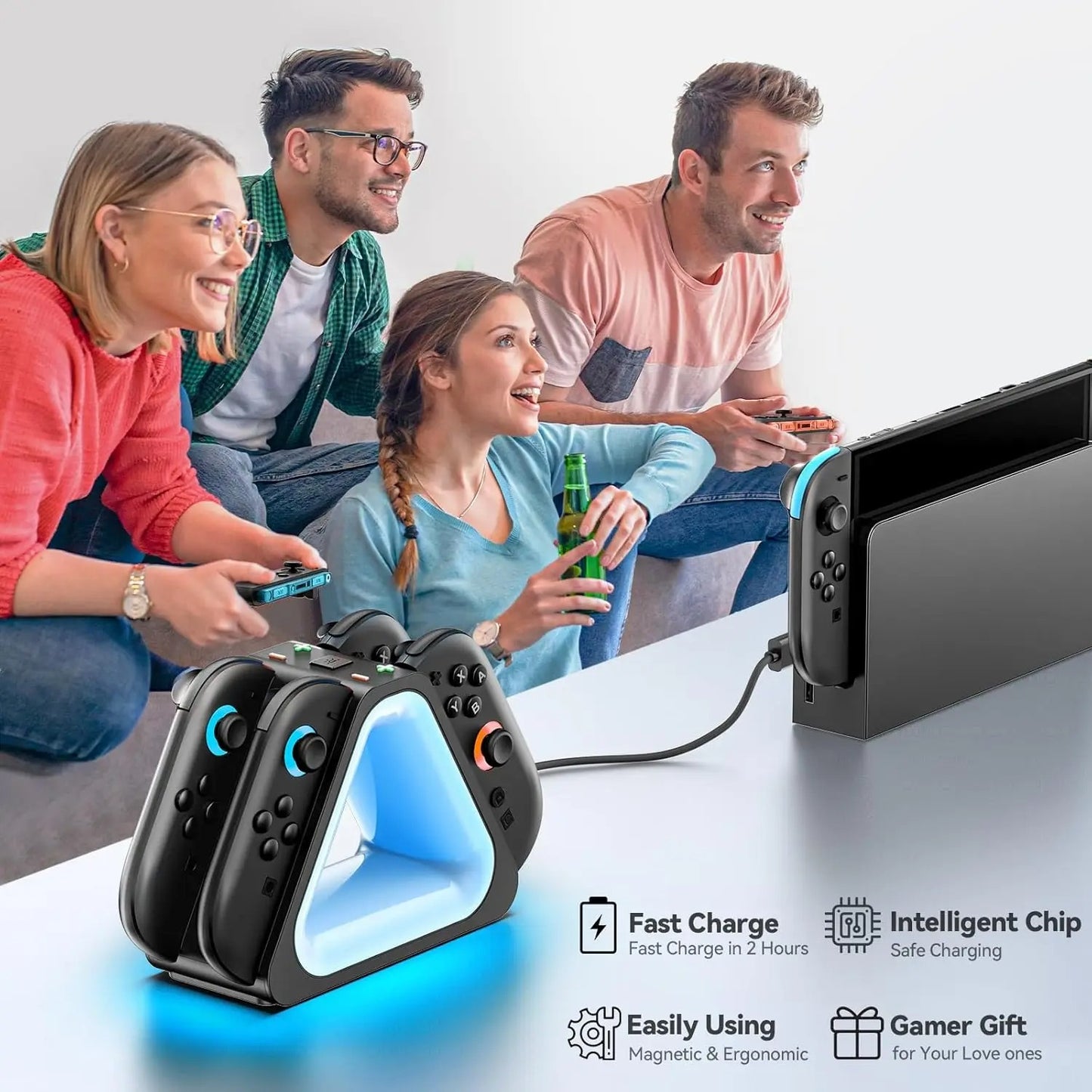 Switch 2 Joy-Con Charging Dock with Cable