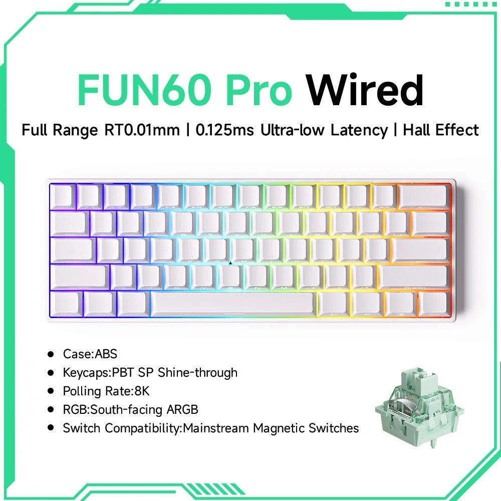 Akko MonsGeek FUN60 60% Magnetic Switch Gaming Keyboard