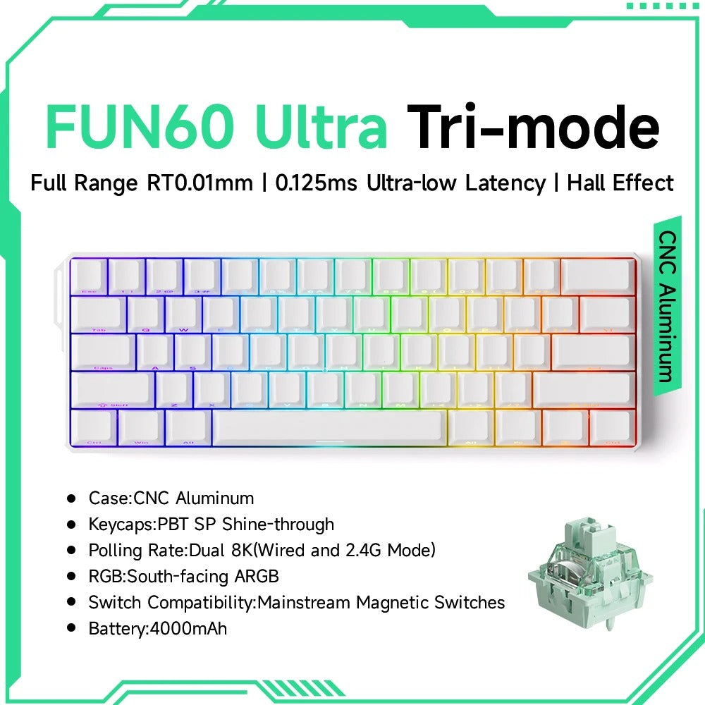 Akko MonsGeek FUN60 60% Magnetic Switch Gaming Keyboard